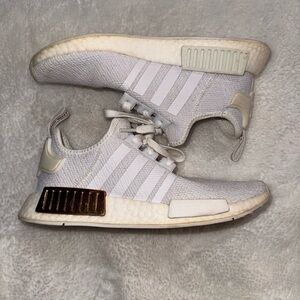 Adidas NMD_R1 White Copper Metallic Womens Running Shoes Size: 7 1/2